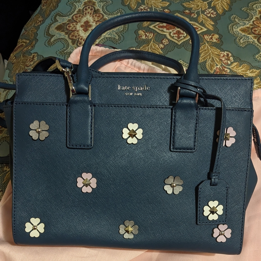 Kate Spade New York Blue Floral Satchel